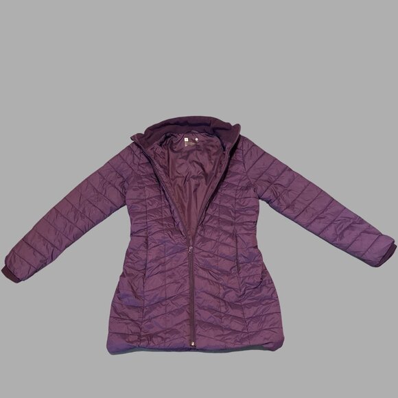 Xersion Womens Quilted Purple Puffer Jacket S Lightweight Nylon/Polyester Warm C - Picture 4 of 5